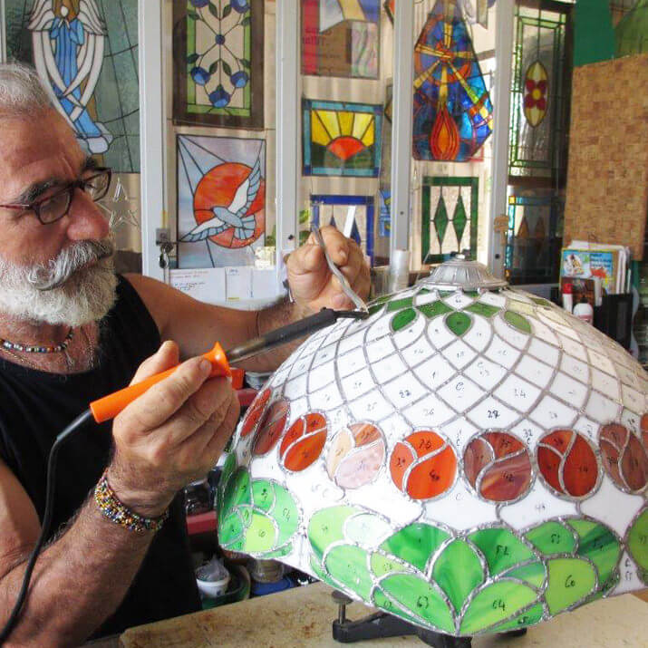 pasquale ciardo lavorazione vetro tiffany