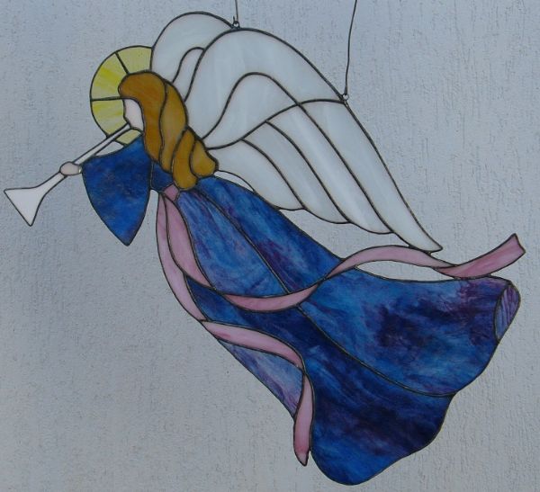Angelo grande con tromba, Big angel with trumpet