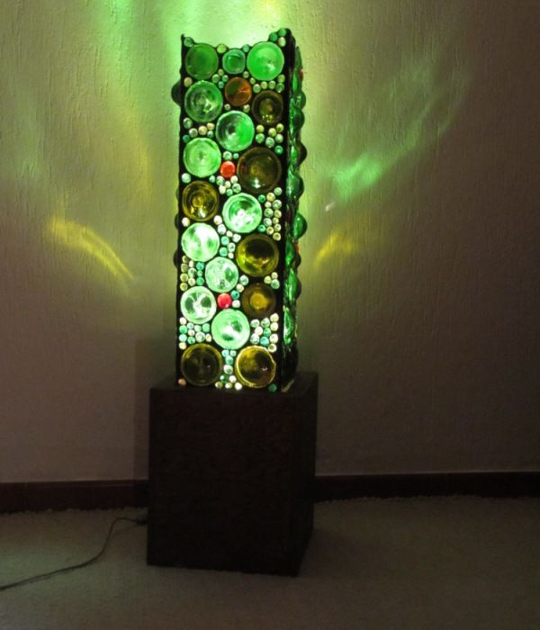 Bottle Bottom Floor Lamp, 