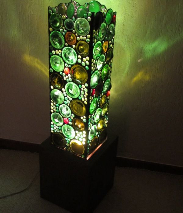 Bottle Bottom Floor Lamp