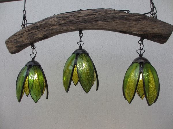 Lampadario Tulipani verdi
