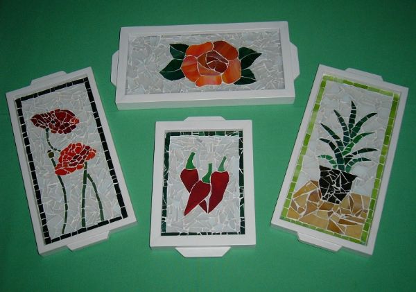 Vassoi in mosaico, Mosaic trays